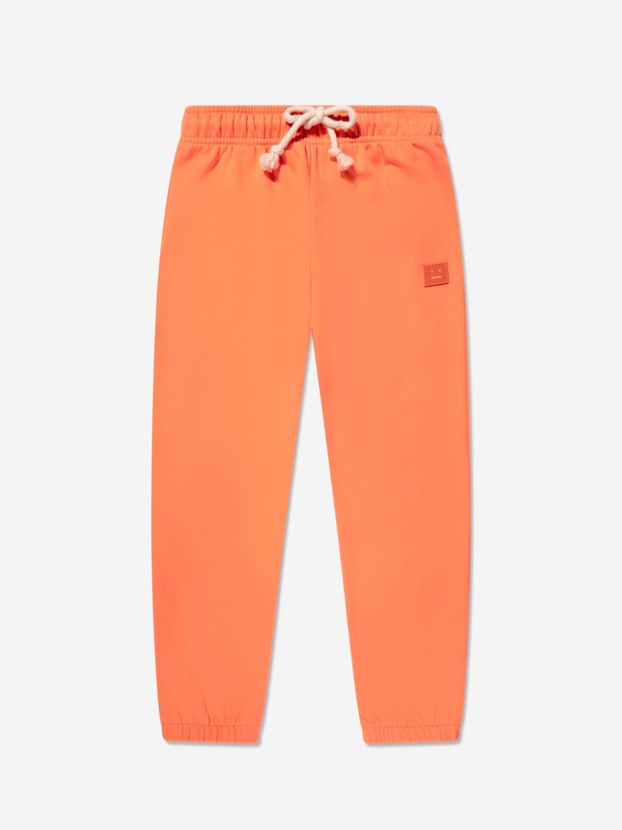 Boys Acne Studios Sweatpants | Kids Logo Joggers In Orange