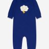 Boys The Bonnie Mob Babygrows & Rompers | Baby Boys Knitted Cloud Romper In Blue