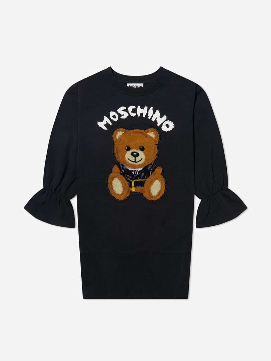 Girls Moschino Kids Dresses | Girls Teddy Bear Logo Dress