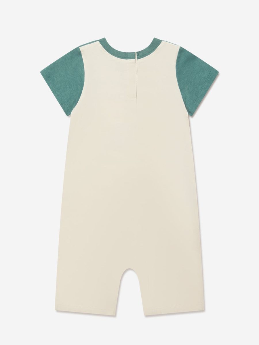 Boys Gucci Kids Babygrows & Rompers | Baby Boys Logo Romper In Green