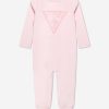 Girls Guess Babygrows & Rompers | Baby Girls Logo Babygrow In Pink