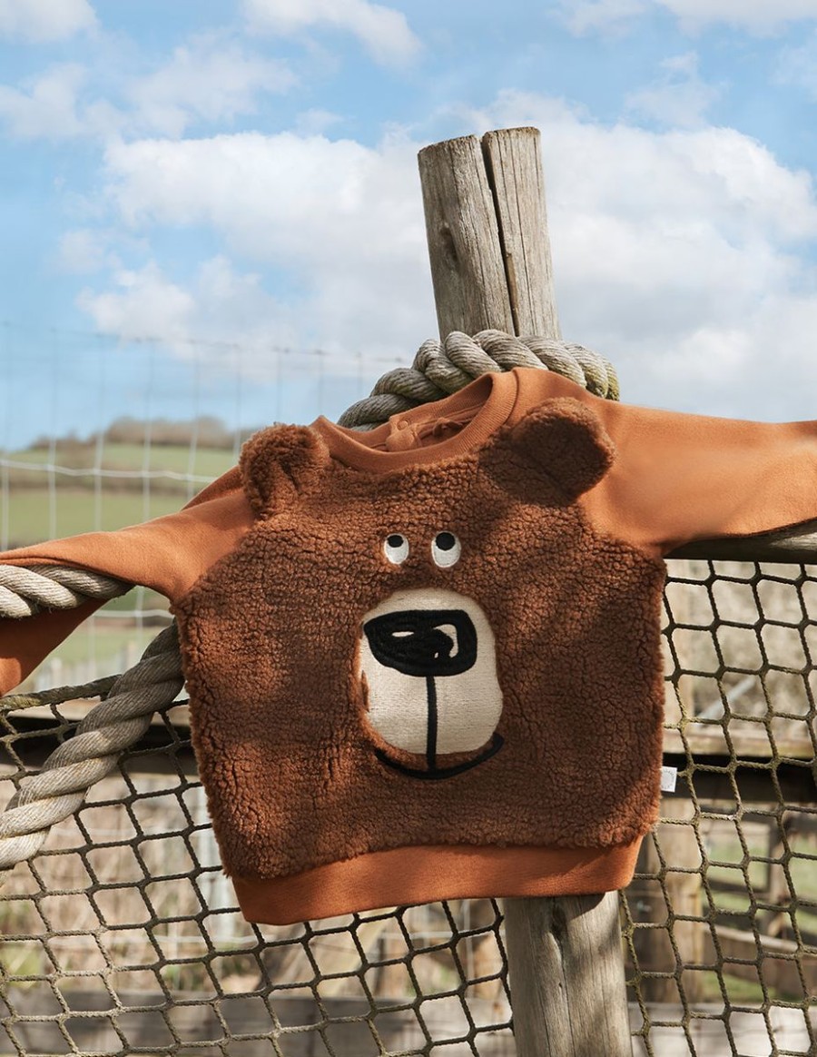 Baby Stella McCartney Kids Sweatshirts & Hoodies | Baby Boys Bear Sweatshirt In Brown