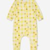 Girls The Bonnie Mob Babygrows & Rompers | Baby Girls Tiddlywink Zip Front Sleepsuit In Yellow