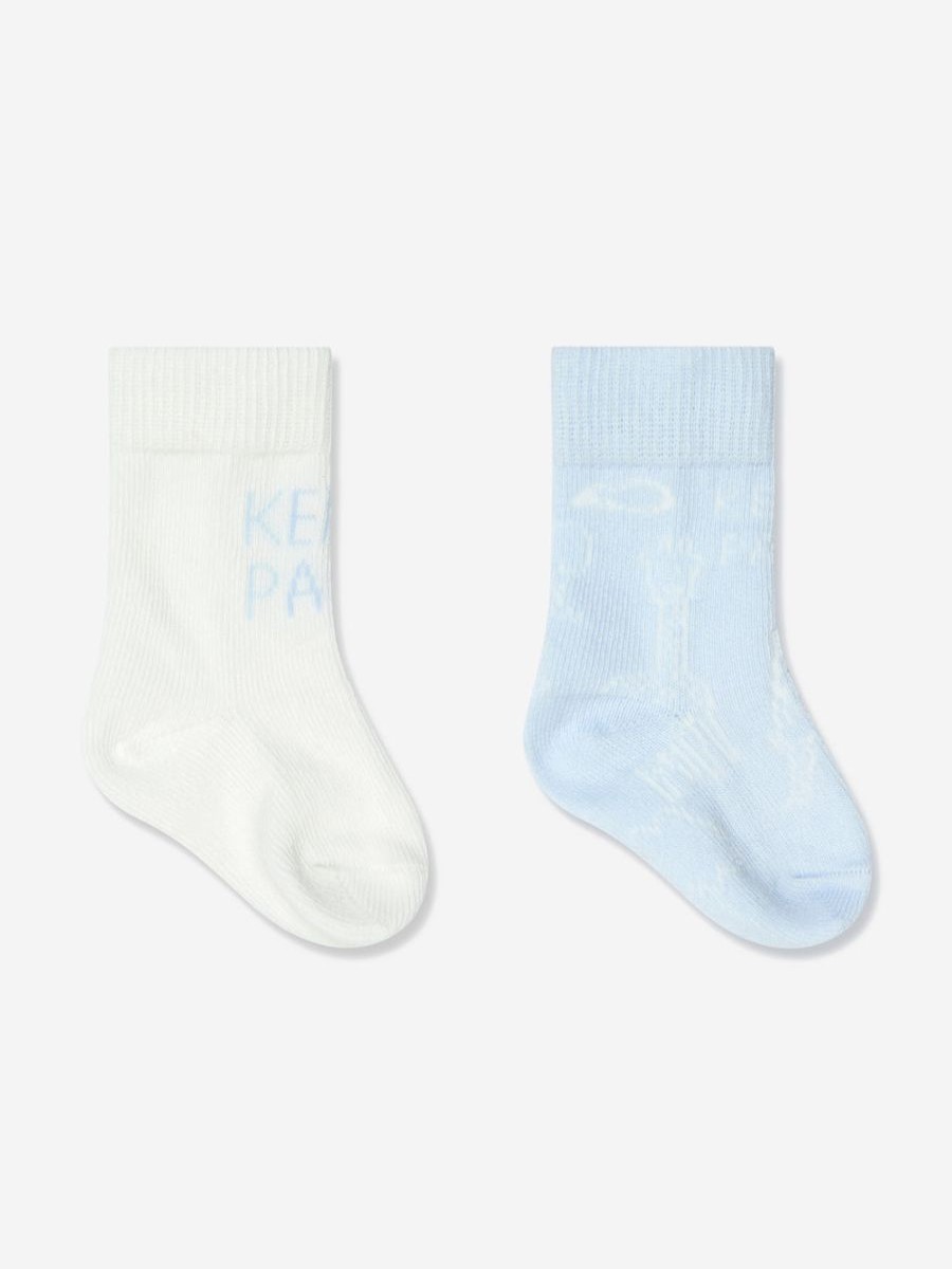 Boys KENZO KIDS Socks | Baby Socks Set (2 Pack) In Blue