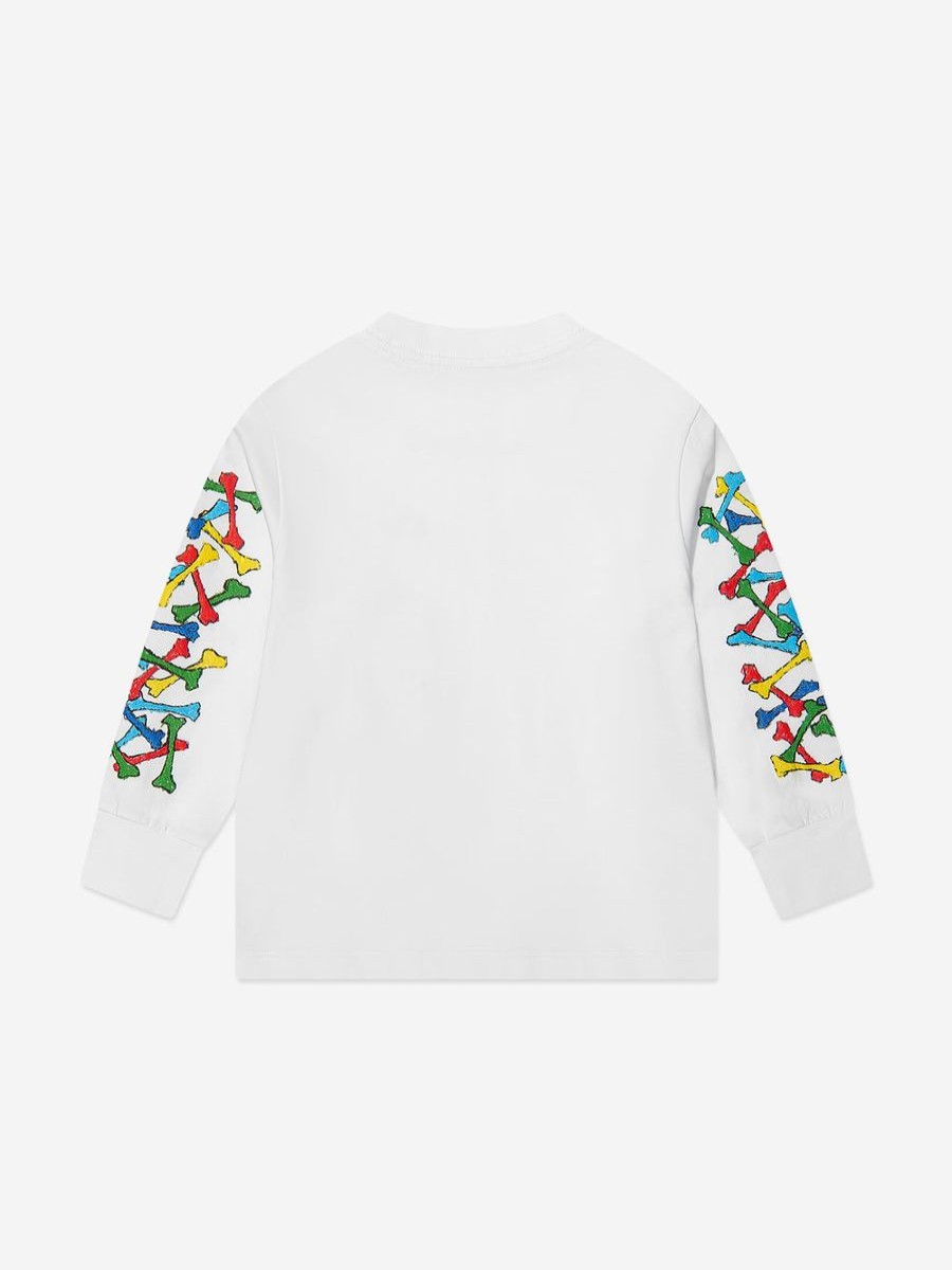 Boys Amiri T-Shirts & Tops | Kids Bones Scribble Long Sleeve T-Shirt In White