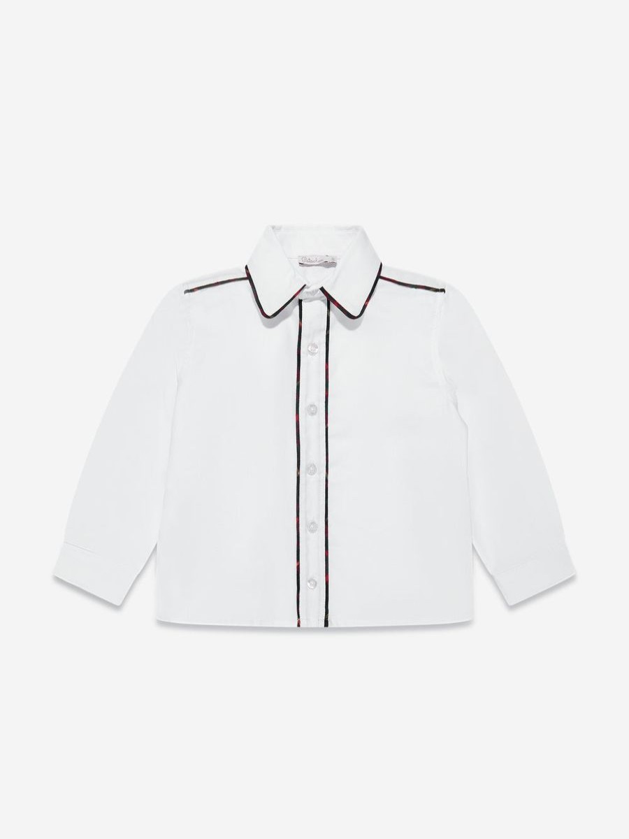 Boys Patachou Shirts | Boys Cotton Shirt In White