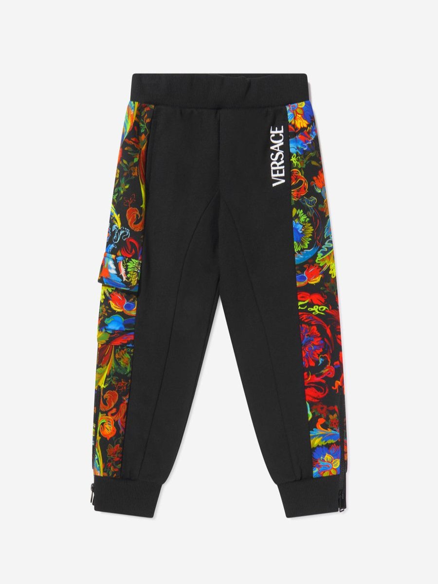 Boys Versace Sweatpants | Versace - Boys Kaleidoscopic Barocco Sweatpants | Childsplay Clothing