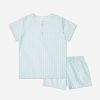 Boys Amiki Children Nightwear & Pyjamas | Boys Harry Striped Short Pyjama Set In Blue