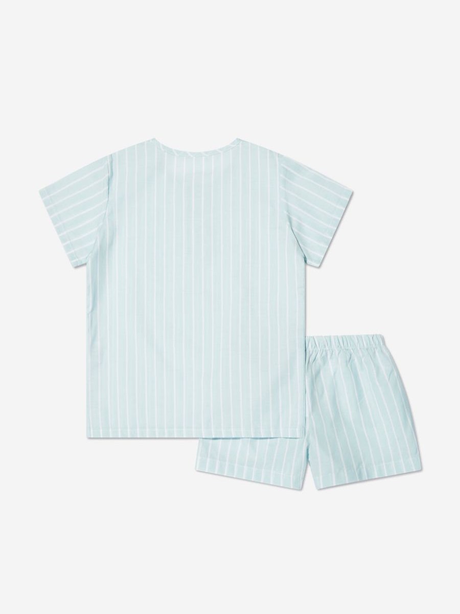 Boys Amiki Children Nightwear & Pyjamas | Boys Harry Striped Short Pyjama Set In Blue