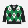 Boys Burberry Kids Sweatshirts & Hoodies | Boys Argyle Bear Sweatshirt In Green