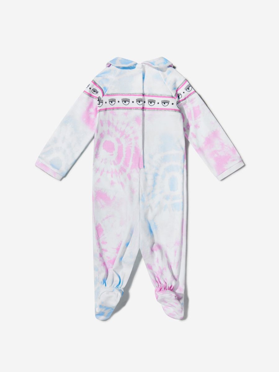 Baby Chiara Ferragni Babygrows & Rompers | Baby Girls Cotton Tie-Dye Babygrow