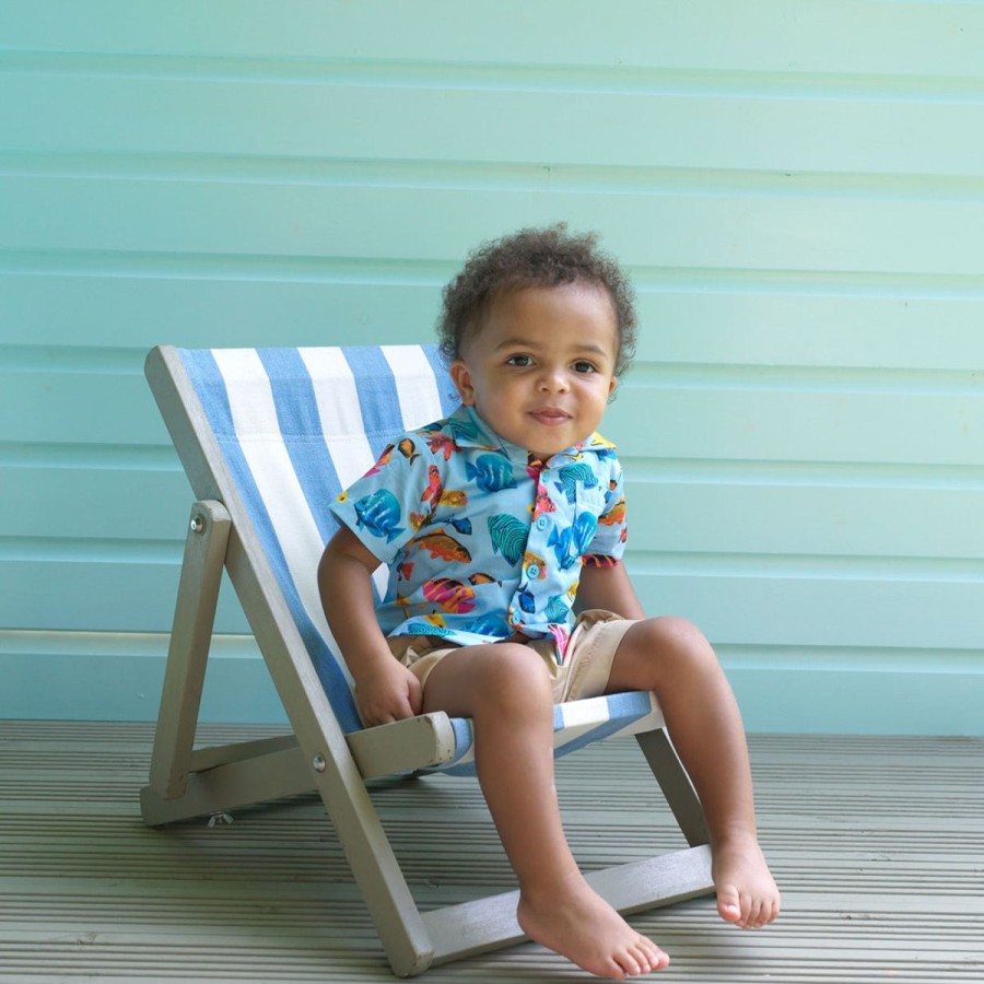 Boys Rachel Riley Shirts | Baby Boys Tropical Fish Shirt In Multicolour