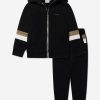 Boys BOSS Tracksuits | Boys Logo Tracksuit In Black