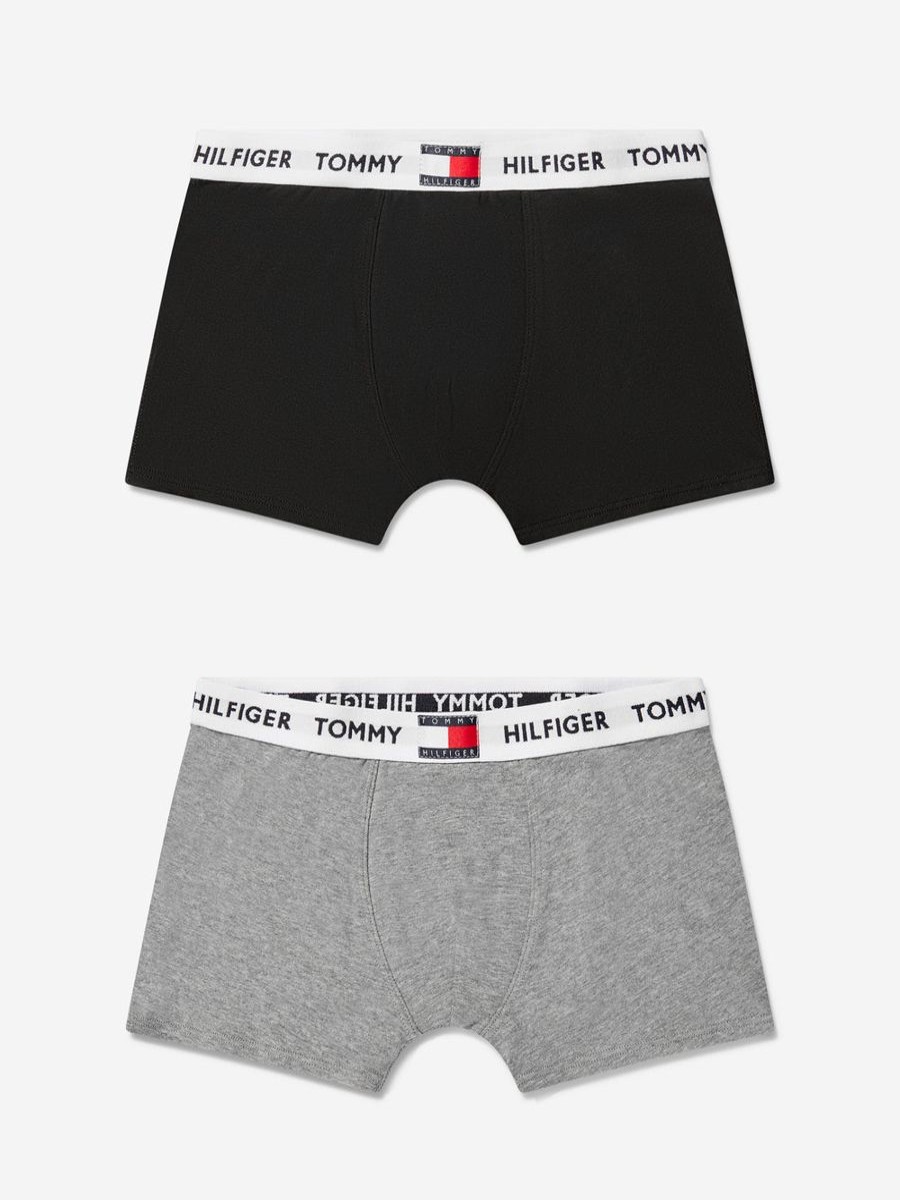 Boys Tommy Hilfiger Underwear | Boys Organic Cotton 2 Pack Boxer Shorts Set