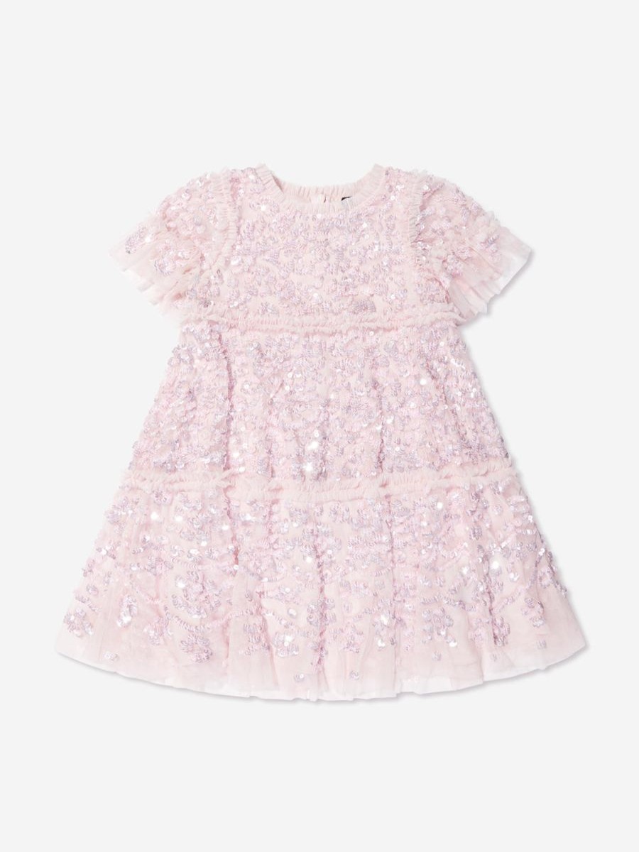 Girls Needle & Thread Dresses | Girls Annie Sequin Dress In Pink