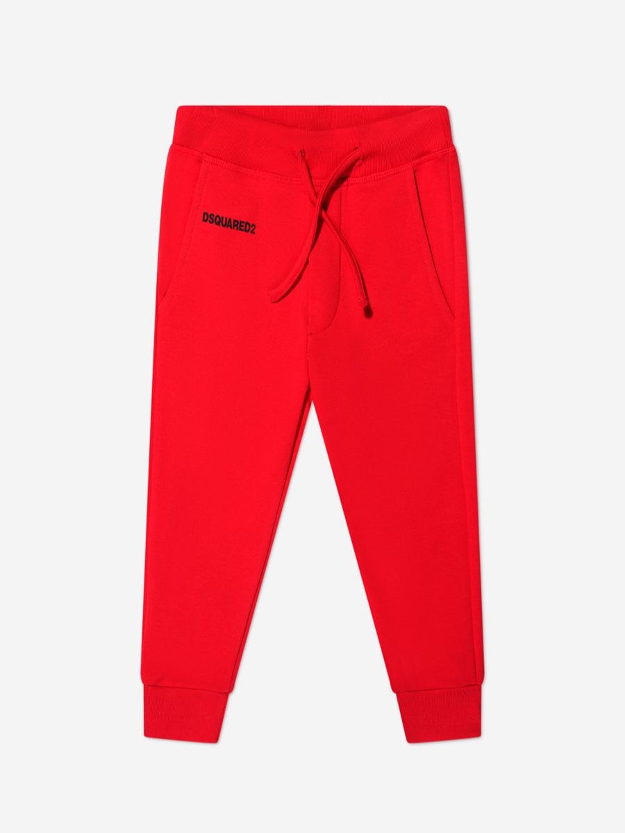 Boys Dsquared2 Kids Sweatpants | Dsquared2 Kids - Kids Sports Edition.07 Joggers In Red | Childsplay Clothing