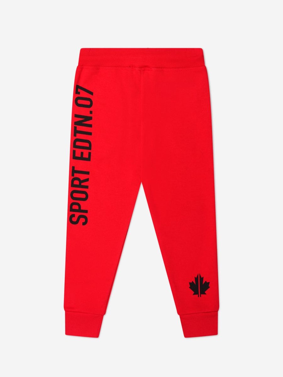 Boys Dsquared2 Kids Sweatpants | Dsquared2 Kids - Kids Sports Edition.07 Joggers In Red | Childsplay Clothing