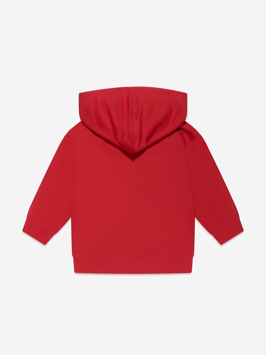 Boys Emporio Armani Sweatshirts & Hoodies | Boys Front Pocket Hoodie In Red