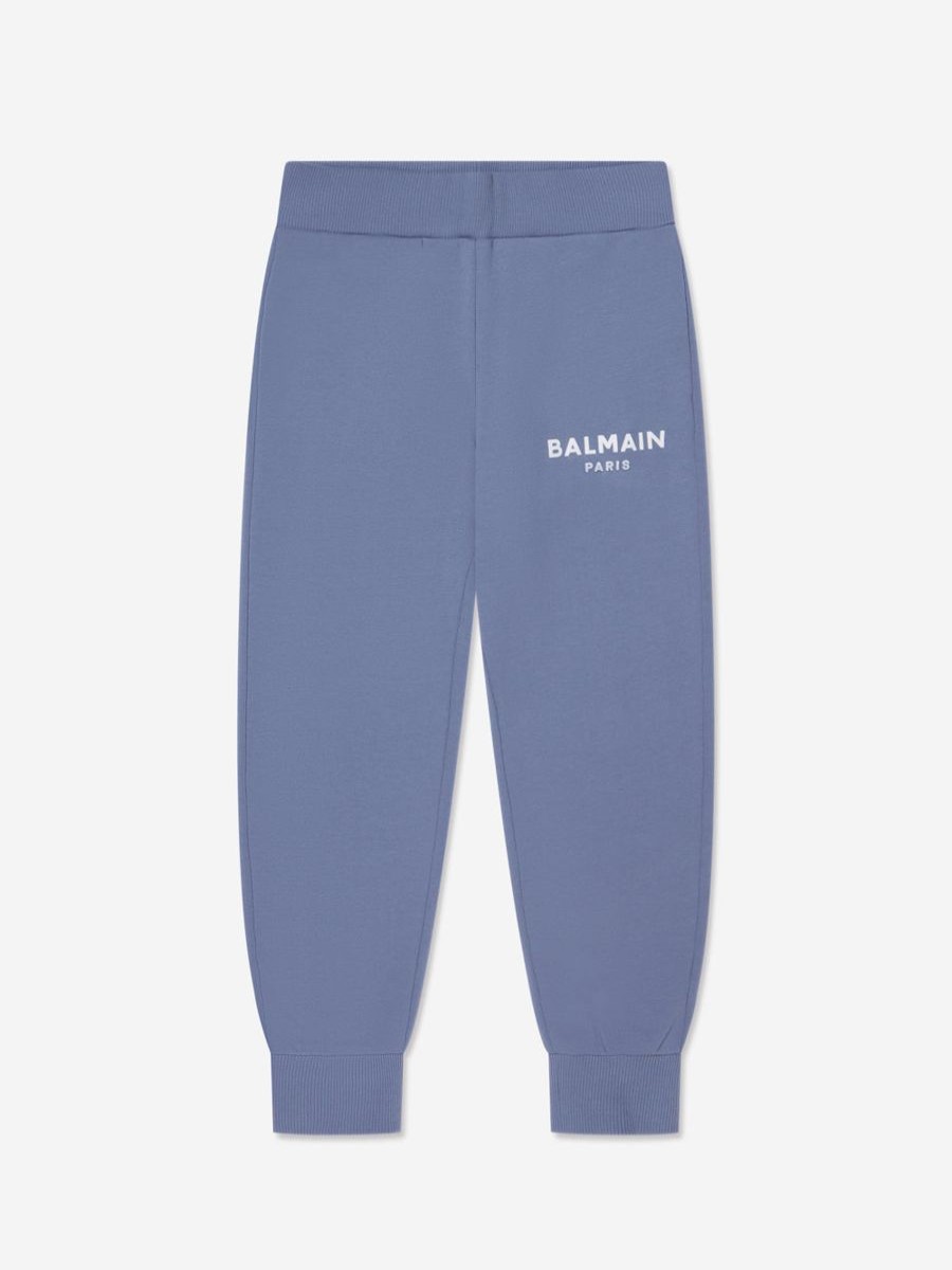 Boys Balmain Sweatpants | Boys Logo Joggers In Blue