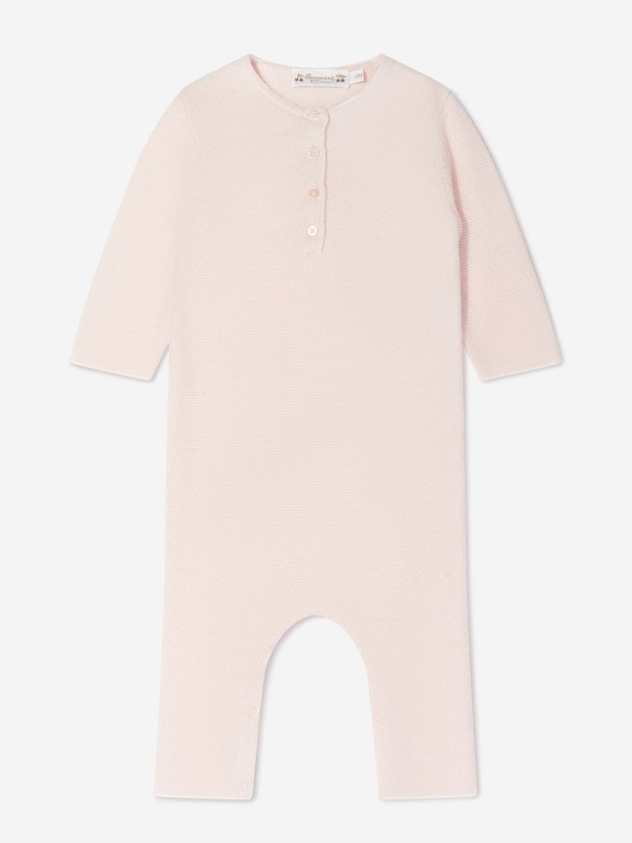 Girls Bonpoint Babygrows & Rompers | Bonpoint - Baby Girls Cashmere Romper | Childsplay Clothing