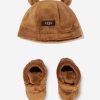 Baby UGG Shoes | Ugg - Baby Bixbee Booties And Beanie Gift Set | Childsplay Clothing