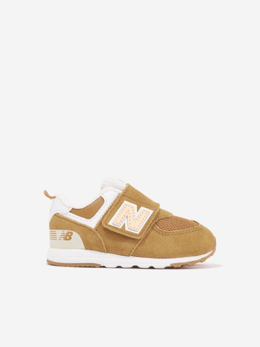 Boys New Balance Sneakers | Kids 574 Logo Trainers In Beige