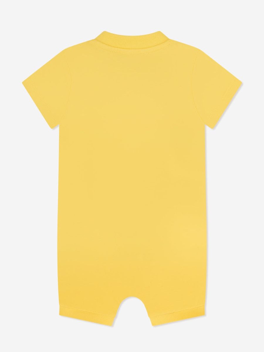 Girls Moschino Kids Babygrows & Rompers | Baby Teddy Toy Romper In Yellow