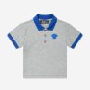 Boys Versace T-Shirts & Tops | Baby Boys Logo Polo Shirt In Grey