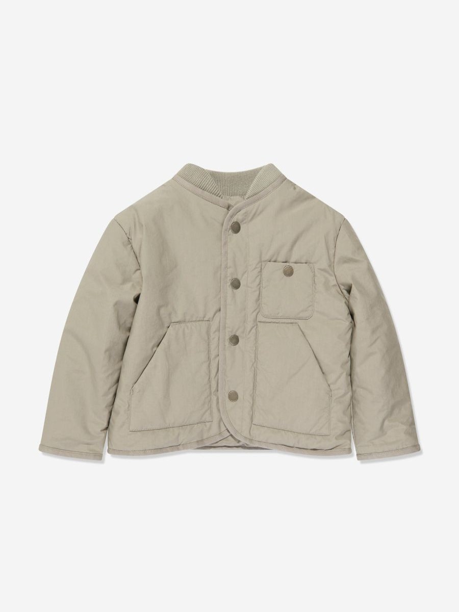 Boys Bonpoint Coats & Jackets | Boys Duran Cotton Jacket In Beige