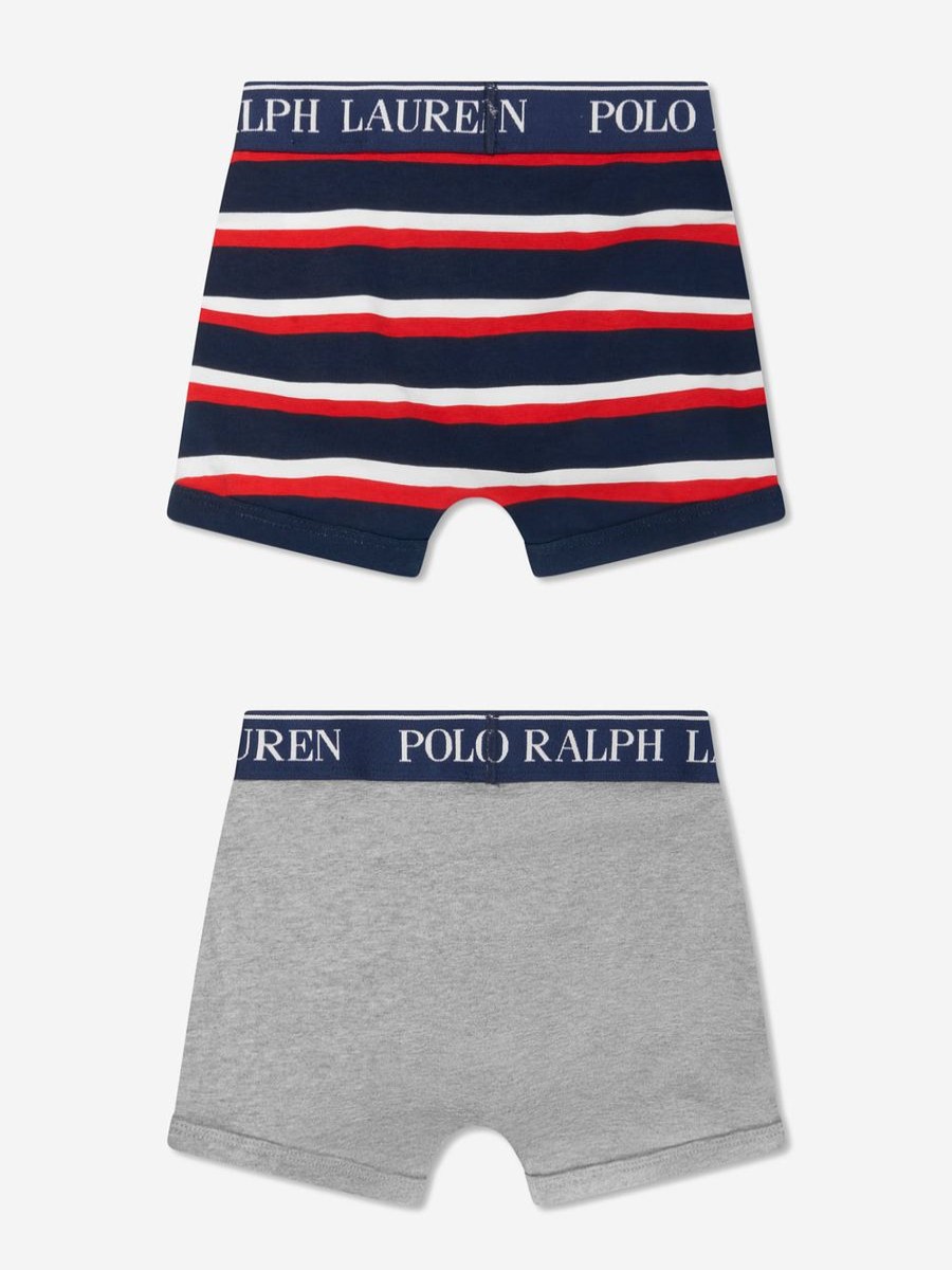 Boys Ralph Lauren Kids Underwear | Boys 2 Pack Boxer Shorts Set In Multicolour