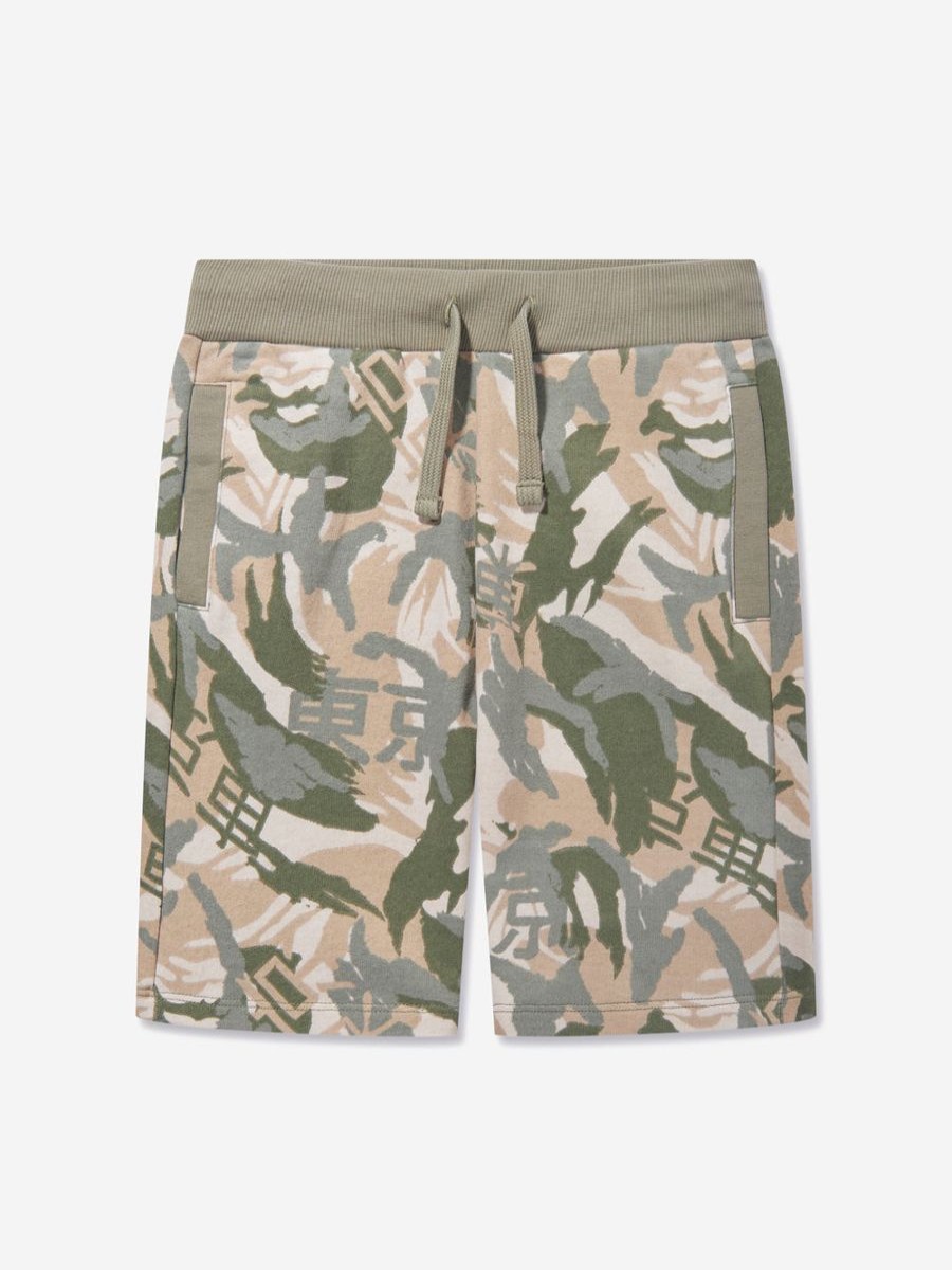 Boys Guess Shorts | Boys Desert Print Shorts In Green