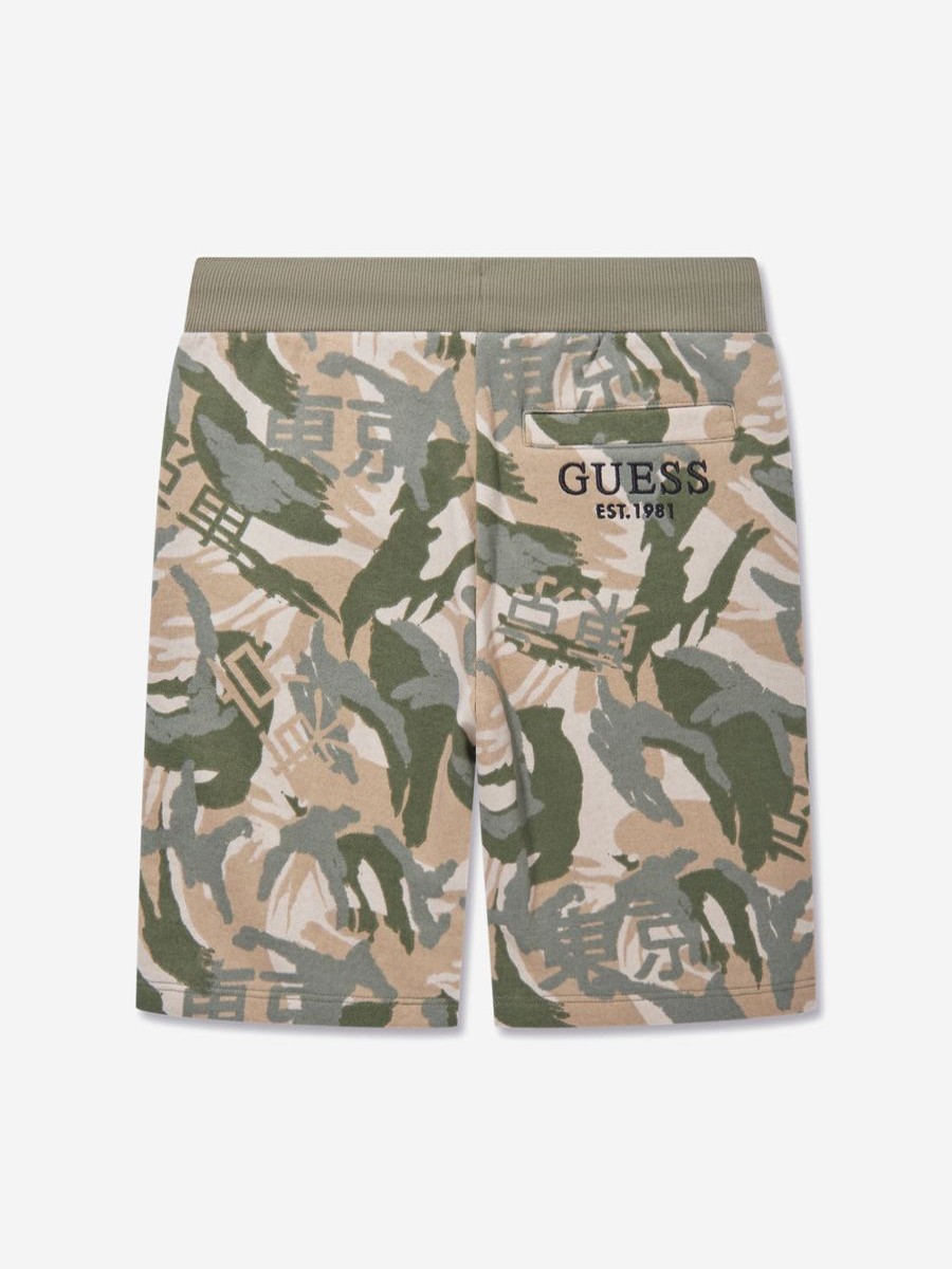 Boys Guess Shorts | Boys Desert Print Shorts In Green