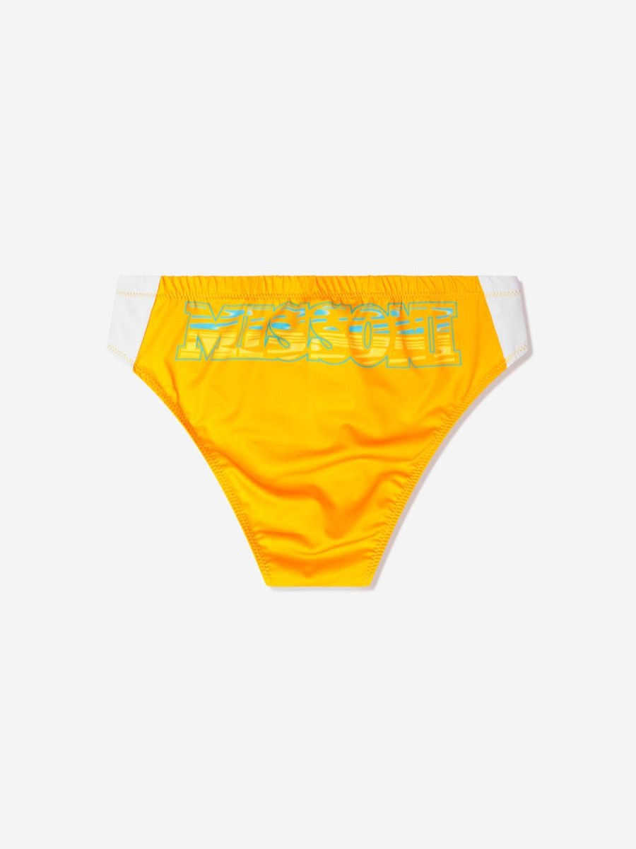 Boys Missoni Swimwear | Missoni - Boys Logo Swimming Briefs In Multicolor | Childsplay Clothing