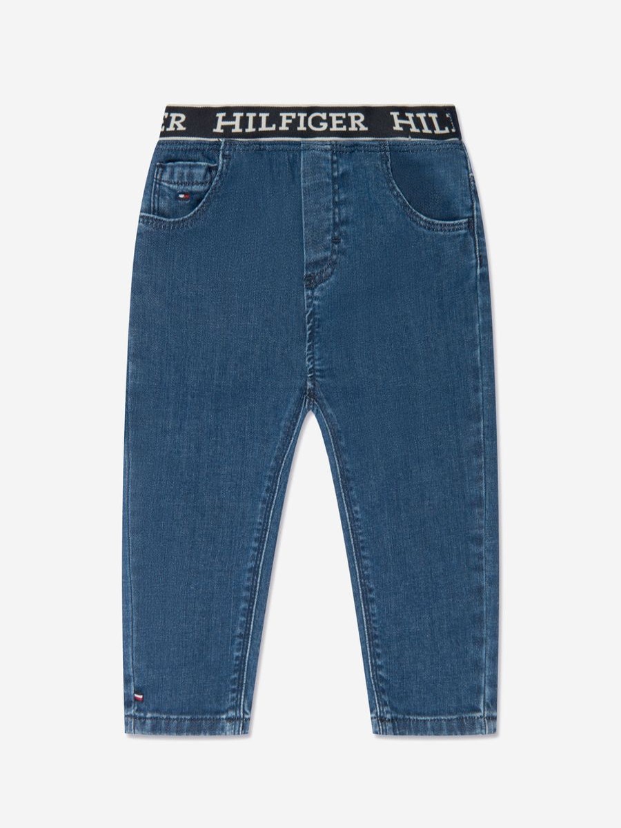 Boys Tommy Hilfiger Jeans | Baby Boys Monotype Denim Pants In Blue