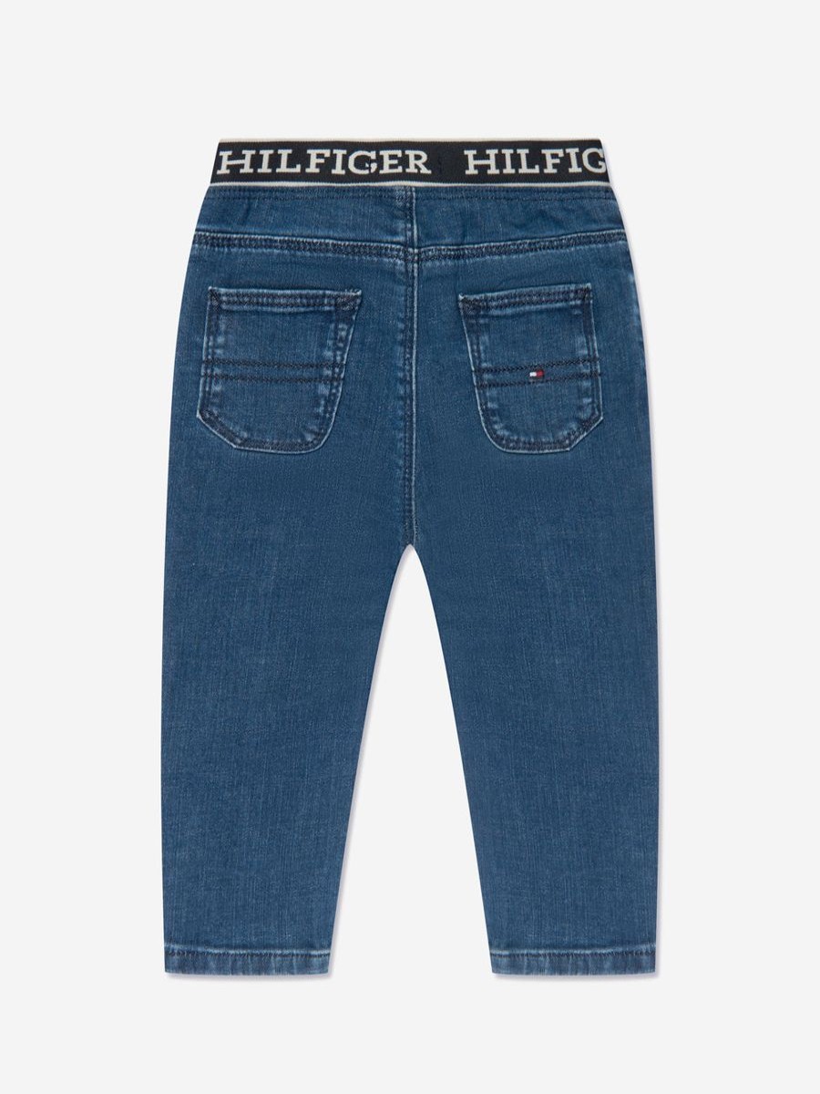 Boys Tommy Hilfiger Jeans | Baby Boys Monotype Denim Pants In Blue