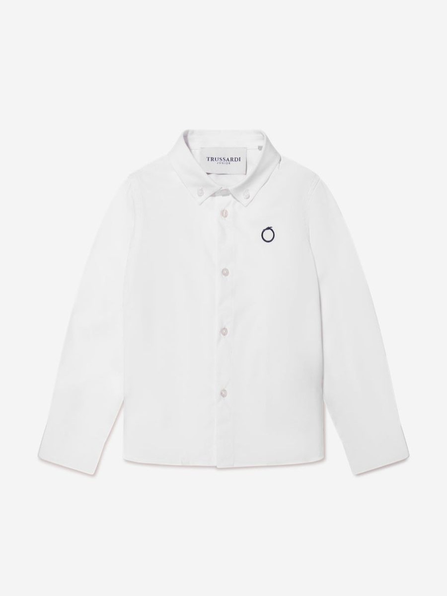 Boys Trussardi Shirts | Boys Barlog Shirt In Ivory