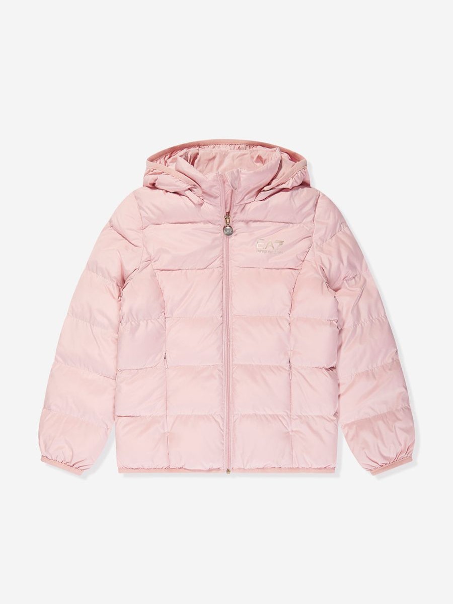 Girls EA7 Emporio Armani Coats & Jackets | Girls Puffer Jacket In Pink