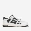 Boys Amiri Sneakers | Kids Leather Skeleton Top Low Trainers In White