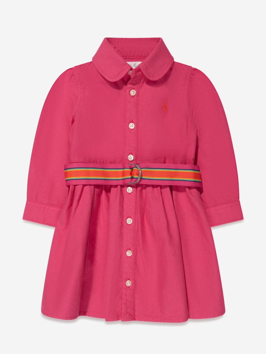 Girls Ralph Lauren Kids Dresses | Girls Louella Shirt Dress In Pink