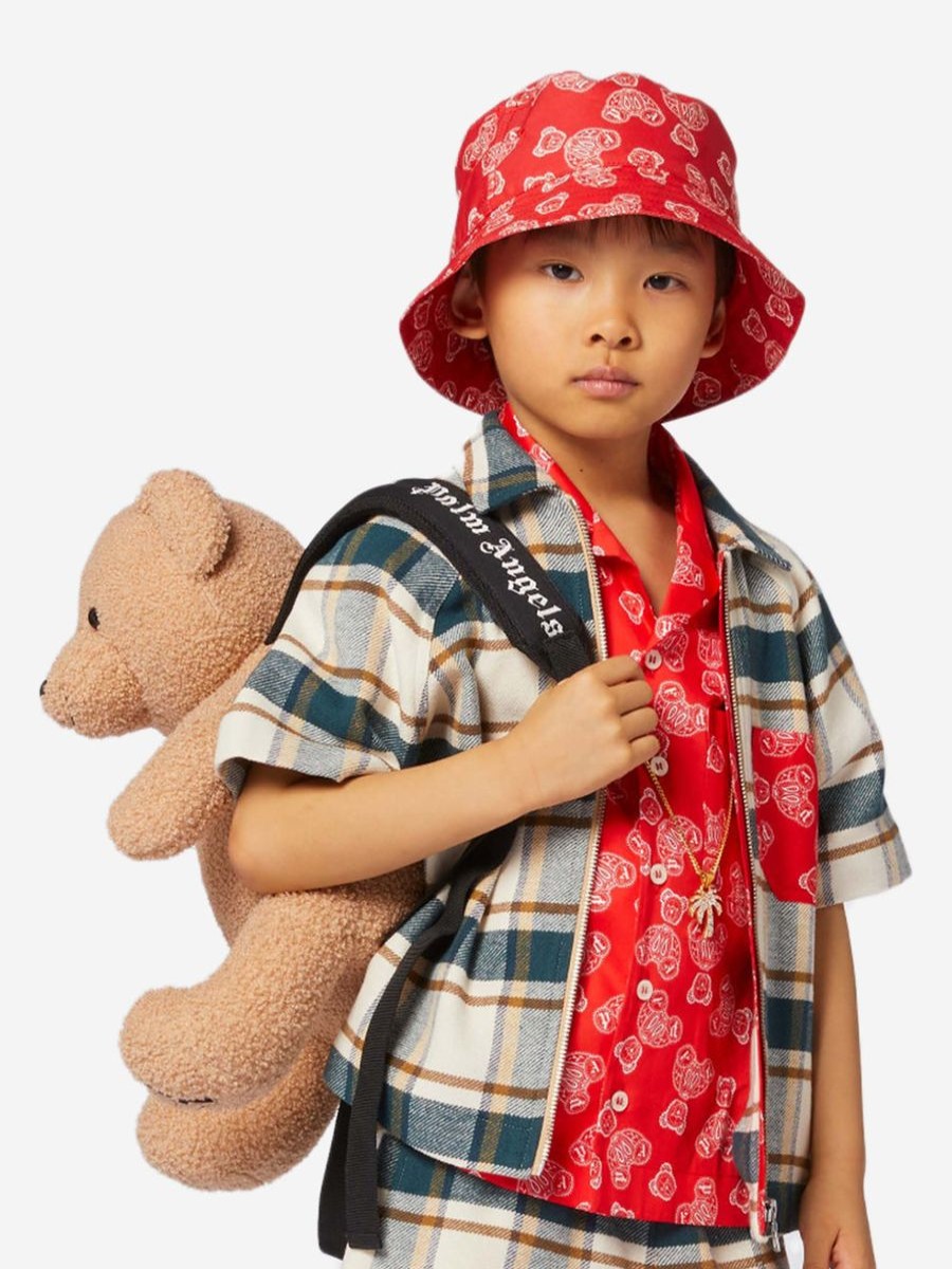 Boys Palm Angels Bags & Backpacks | Kids Bear Backpack In Brown