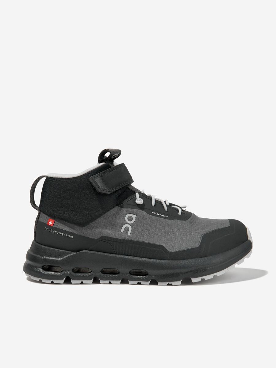 Boys On Running Boots | Kids Cloudhero Mid Waterproof Trainers In Grey