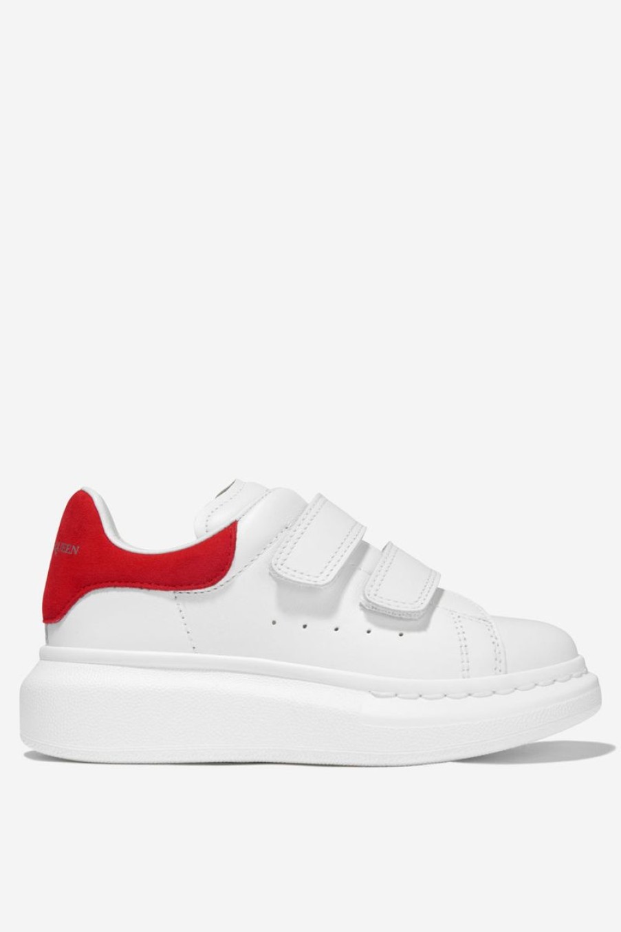 Teen Alexander McQueen Footwear | Alexander Mcqueen - Unisex Leather Velcro Strap Trainers | Childsplay Clothing