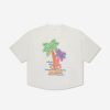 Boys Palm Angels T-Shirts & Tops | Boys Neon Palms Oversized T-Shirt In White