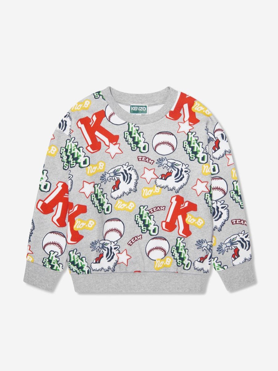 Boys KENZO KIDS Sweatshirts & Hoodies | Boys Kenzo Club Sweatshirt In Grey