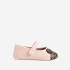 Baby Fendi Kids Shoes | Fendi Kids - Baby Girls Leather Bear Logo Shoes In Pink | Childsplay Clothing