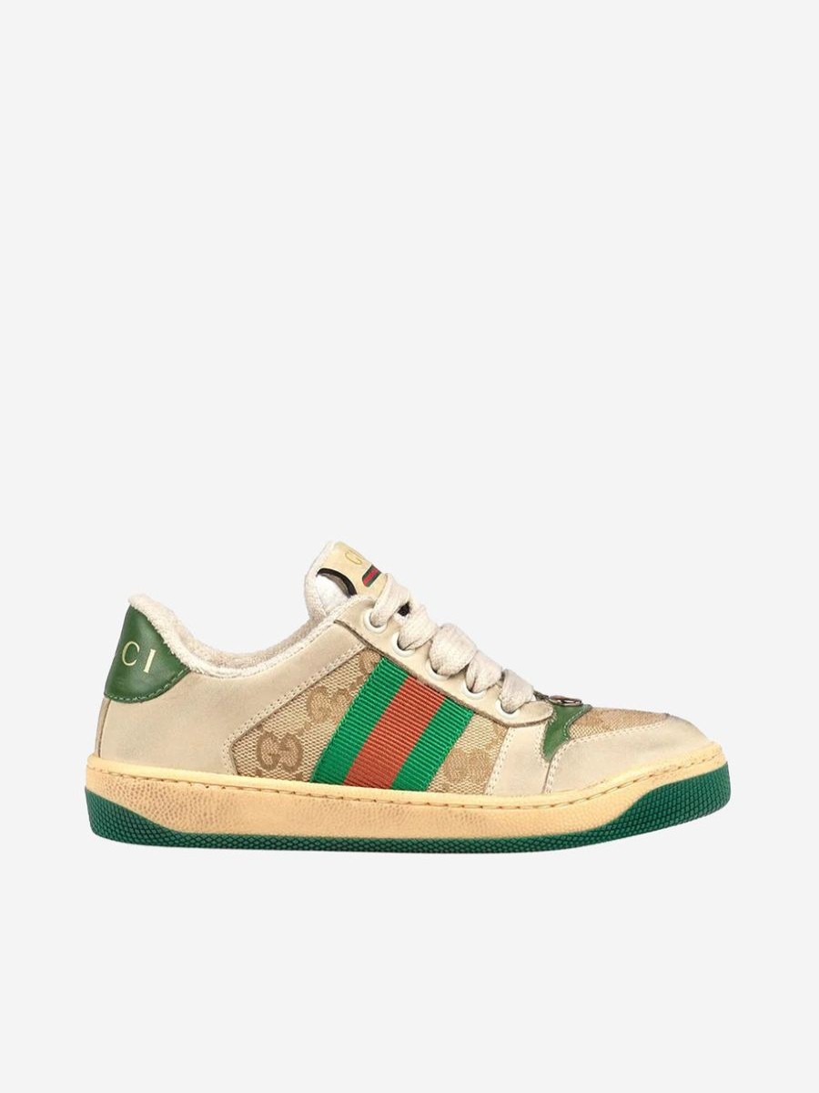 Boys Gucci Kids Sneakers | Gucci Kids - Gucci Kids Leather Screener Trainers |Eu Childsplay Clothing