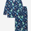 Teen Amiki Children Underwear | Boys Chris Space Print Pyjama Set In Blue