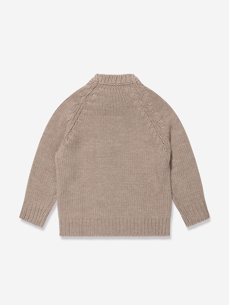 Boys Emporio Armani Jumpers & Cardigans | Boys Wool Knitted Jumper In Brown