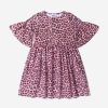 Teen Molo Dresses | Girls Organic Cotton Rose Jaguar Dress