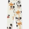 Girls Mini Rodini Leggings | Baby Organic Cotton Ritzratz Leggings In Cream